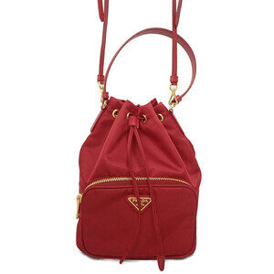 Prada Duet 2way Bucket Shoulder Bag Black
